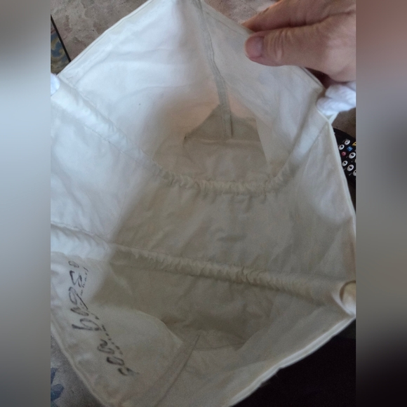 Sea Bag Silver Star Sail White Tote Bag - Picture 3 of 3